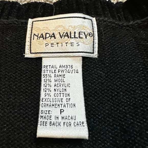 Vintage argyle plaid floral knitted grandma core sweater vest size small - Picture 3 of 5